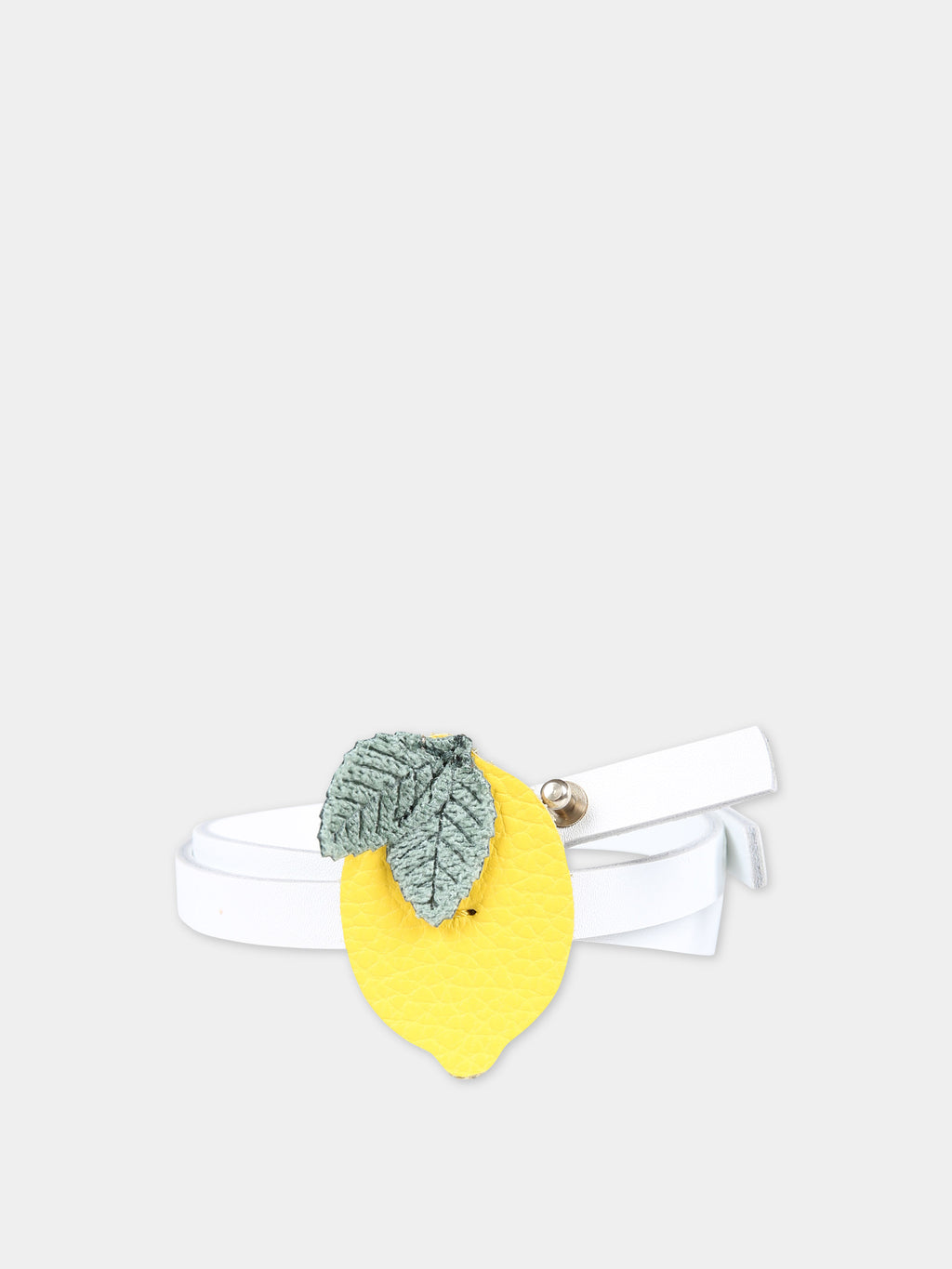 Cintura gialla per bambina con limone